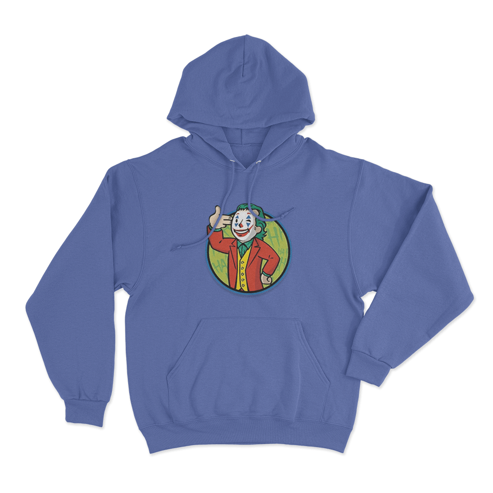 Cartoon Gypsy Crusader Joker Unisex Hoodie Blue Cartoon Gypsy Crusader Joker Unisex Hoodie Blue