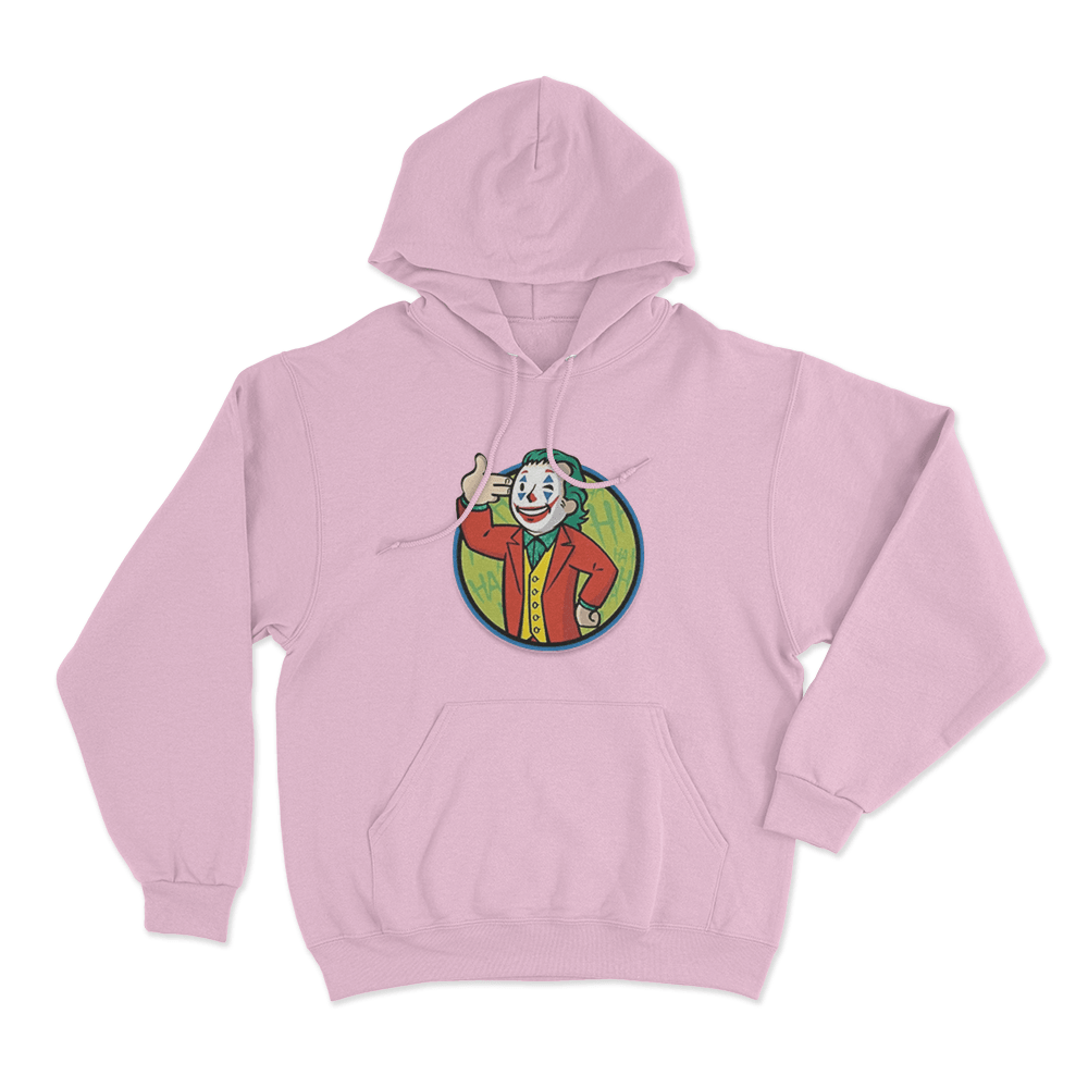 Cartoon Gypsy Crusader Joker Unisex Hoodie Pink Cartoon Gypsy Crusader Joker Unisex Hoodie Pink
