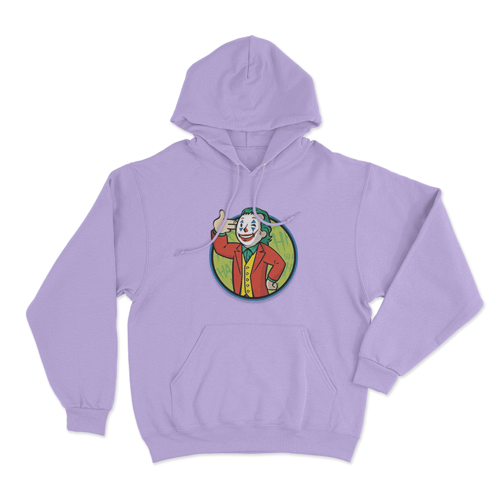 Cartoon Gypsy Crusader Joker Unisex Hoodie Purple Cartoon Gypsy Crusader Joker Unisex Hoodie Purple