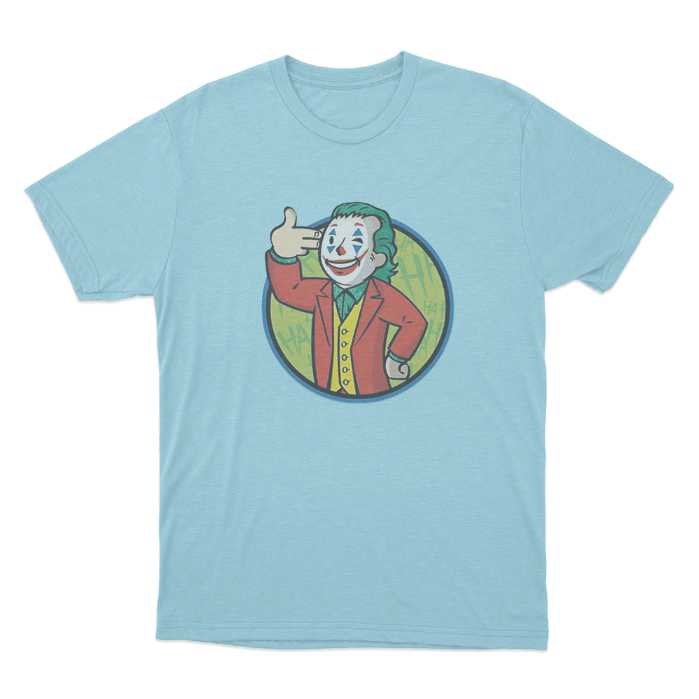 Cartoon Gypsy Crusader Joker Unisex T Shirt Sky Blue Cartoon Gypsy Crusader Joker Unisex T Shirt Sky Blue