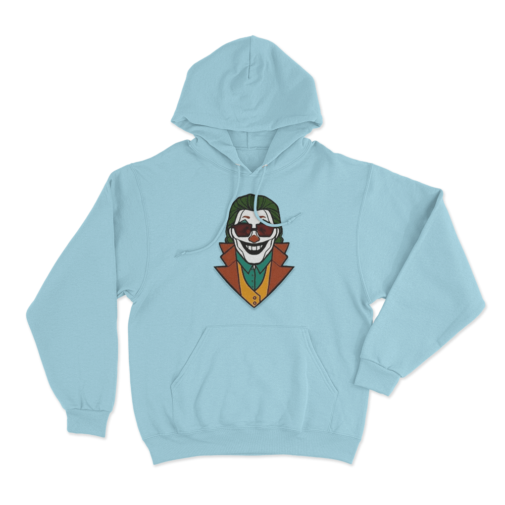 Gypsy Crusader Joker Logo Unisex Hoodie Sky Blue Gypsy Crusader Joker Logo Unisex Hoodie Sky Blue