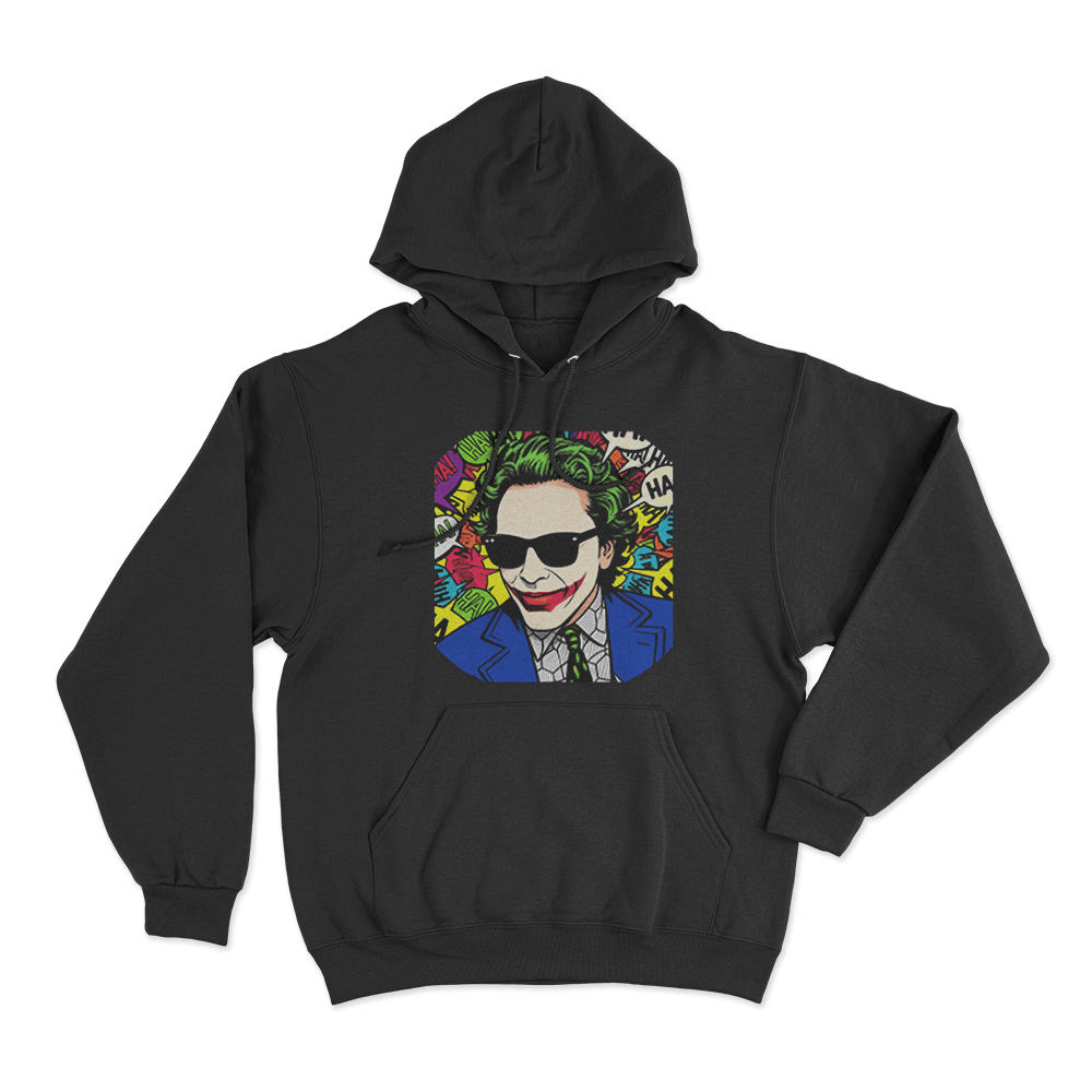 Gypsy Crusader Joker Pop Art Unisex Hoodie Black Gypsy Crusader Joker Pop Art Unisex Hoodie Black