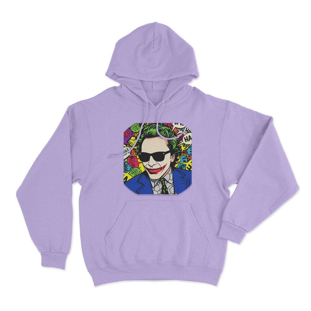 Gypsy Crusader Joker Pop Art Unisex Hoodie Purple Gypsy Crusader Joker Pop Art Unisex Hoodie Purple