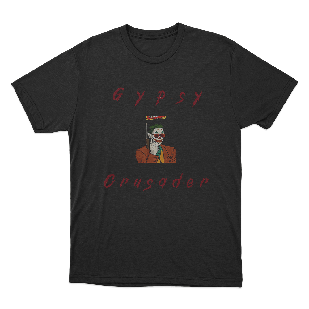 Gypsy Crusader Joker Unisex T Shirt Black Gypsy Crusader Joker Unisex T Shirt Black