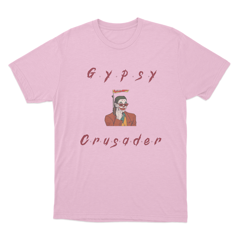 Gypsy Crusader Joker Unisex T Shirt Pink Gypsy Crusader Joker Unisex T Shirt Pink