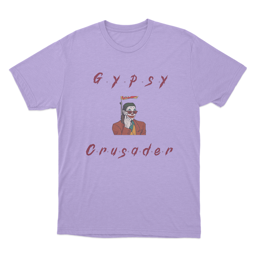 Gypsy Crusader Joker Unisex T Shirt Purple Gypsy Crusader Joker Unisex T Shirt Purple