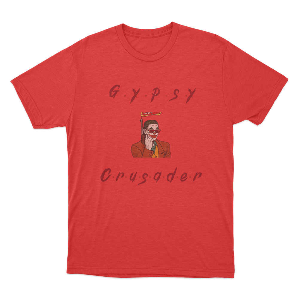 Gypsy Crusader Joker Unisex T Shirt Red Gypsy Crusader Joker Unisex T Shirt Red