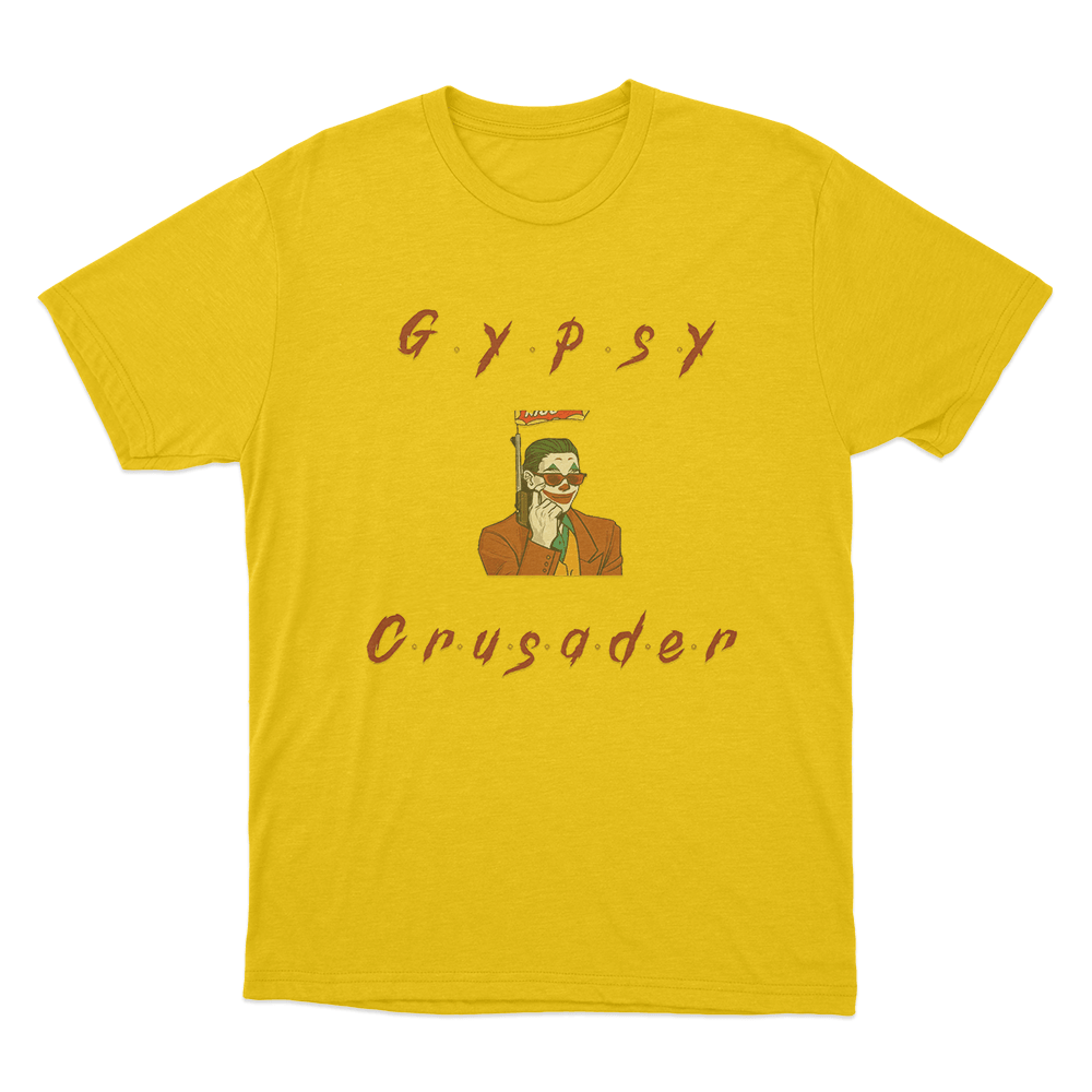 Gypsy Crusader Joker Unisex T Shirt Yellow Gypsy Crusader Joker Unisex T Shirt Yellow
