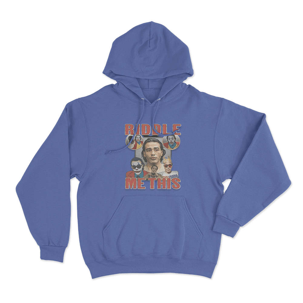 Gypsy Crusader Riddle Me This Unisex Hoodie Blue Gypsy Crusader Riddle Me This Unisex Hoodie Blue
