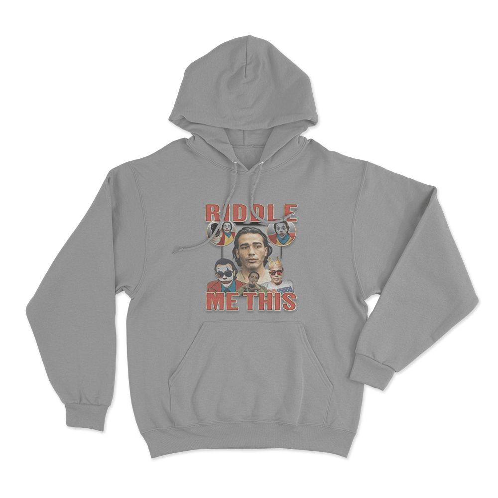 Gypsy Crusader Riddle Me This Unisex Hoodie Grey Gypsy Crusader Riddle Me This Unisex Hoodie Grey