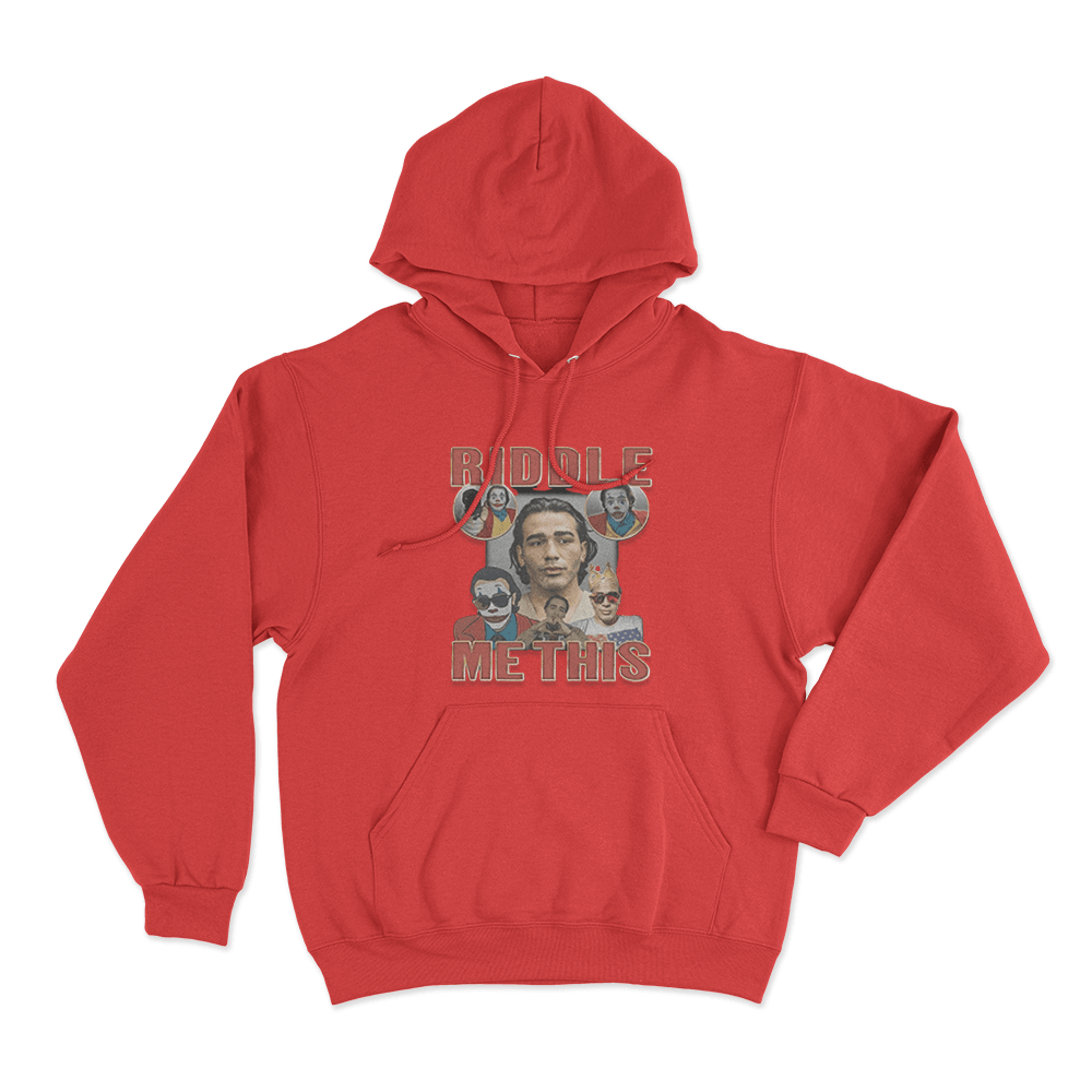 Gypsy Crusader Riddle Me This Unisex Hoodie Red Gypsy Crusader Riddle Me This Unisex Hoodie Red