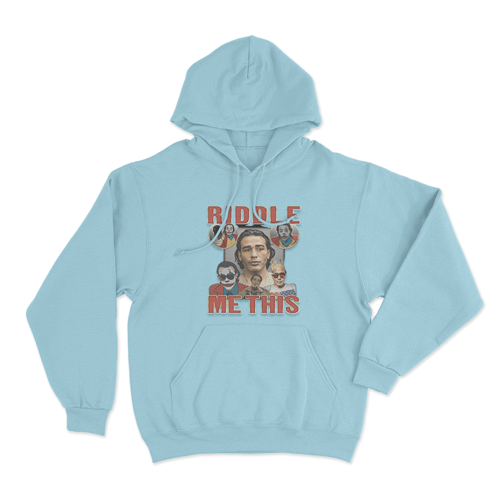 Gypsy Crusader Riddle Me This Unisex Hoodie Sky Blue Gypsy Crusader Riddle Me This Unisex Hoodie Sky Blue