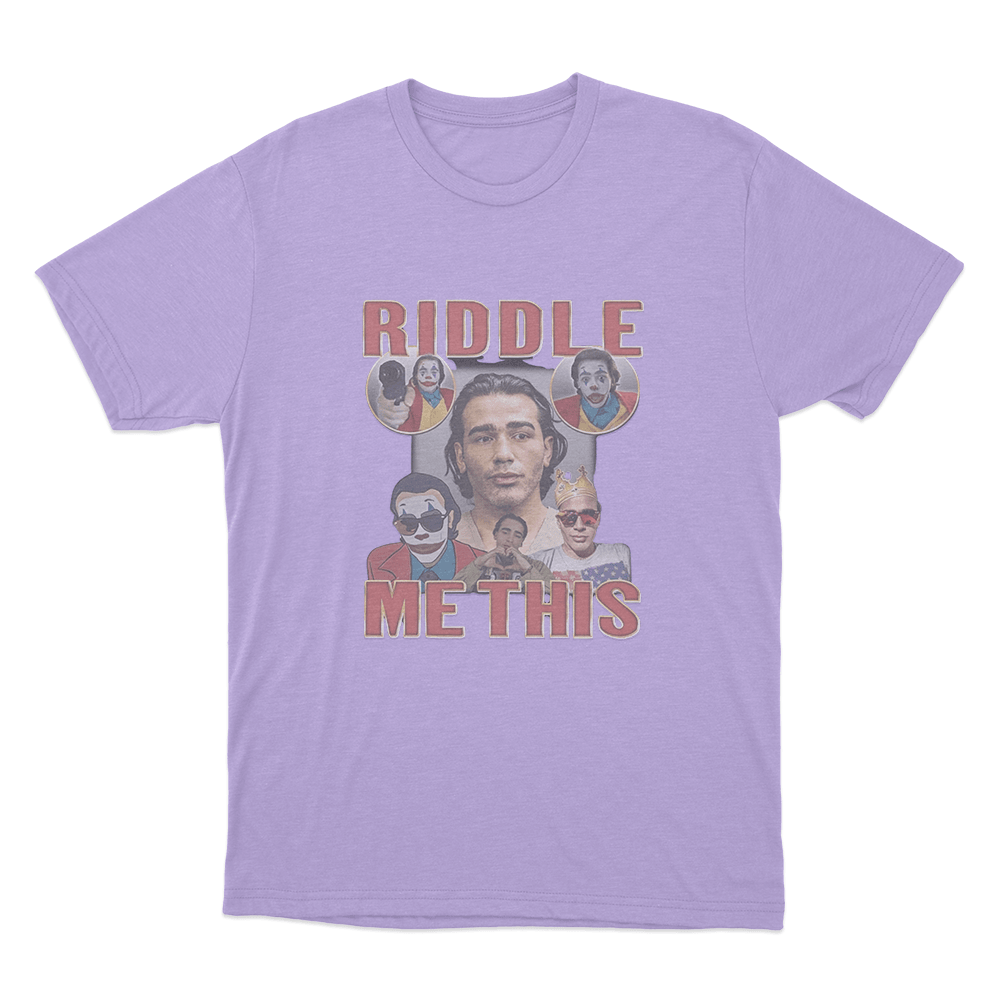 Gypsy Crusader Riddle Me This Unisex T Shirt Purple Gypsy Crusader Riddle Me This Unisex T Shirt Purple