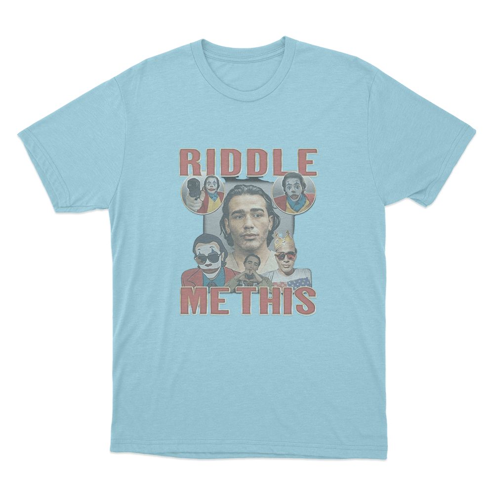 Gypsy Crusader Riddle Me This Unisex T Shirt Sky Blue Gypsy Crusader Riddle Me This Unisex T Shirt Sky Blue