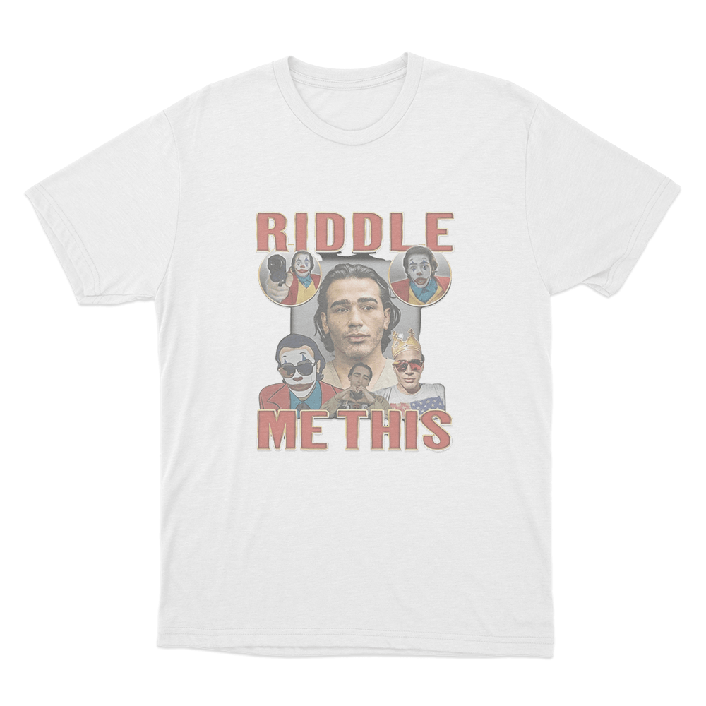 Gypsy Crusader Riddle Me This Unisex T Shirt White Gypsy Crusader Riddle Me This Unisex T Shirt White