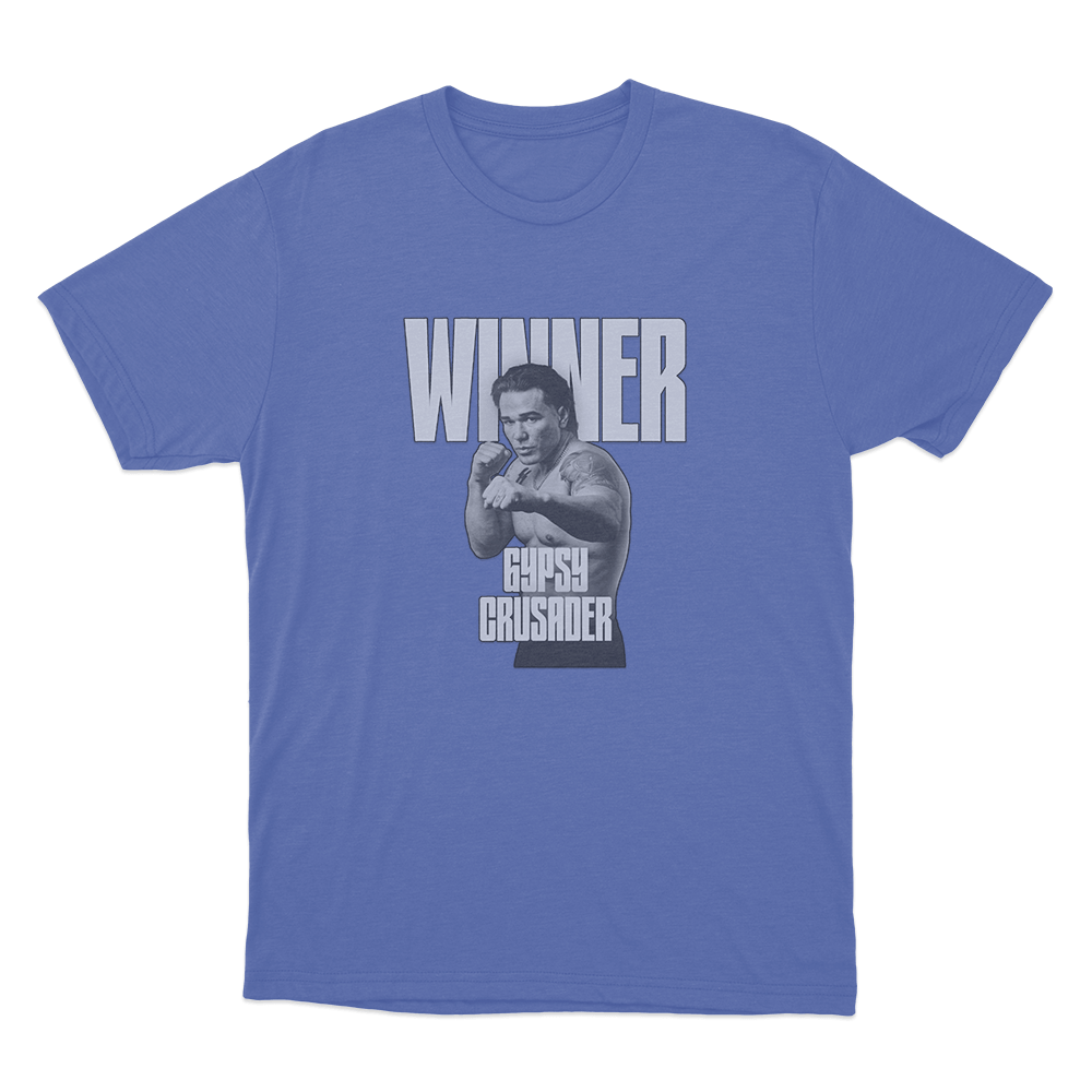 Gypsy Crusader Winner Unisex T Shirt Blue Gypsy Crusader Winner Unisex T Shirt Blue
