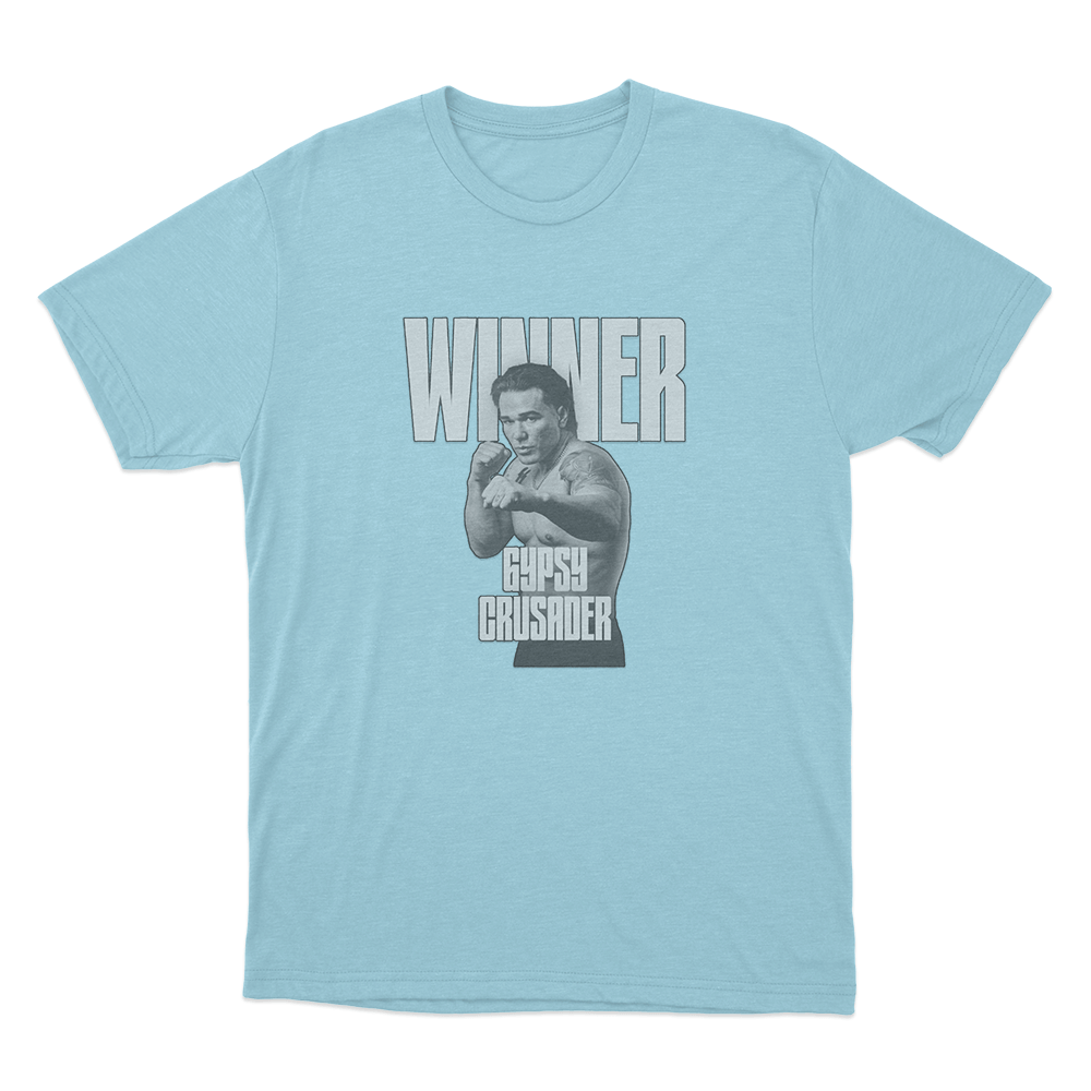 Gypsy Crusader Winner Unisex T Shirt Sky Blue Gypsy Crusader Winner Unisex T Shirt Sky Blue